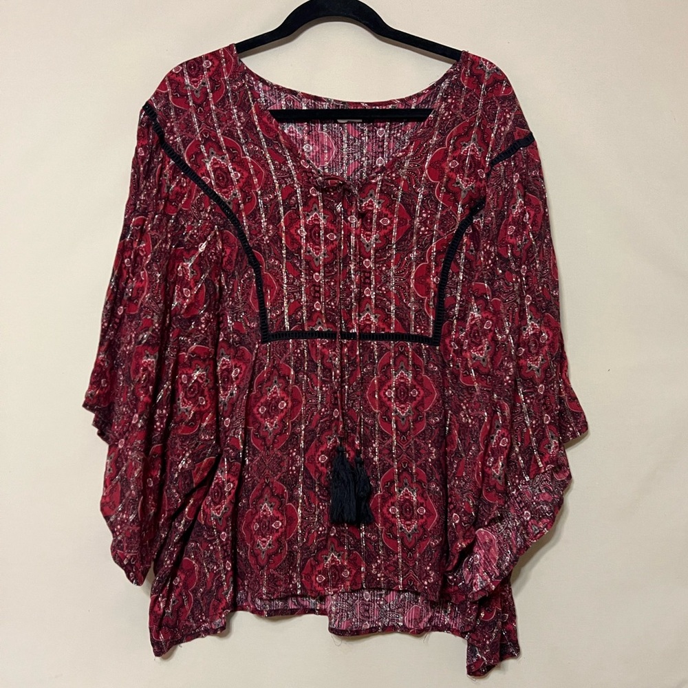 Plus Size Boho Blouse